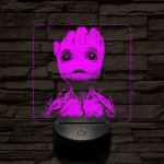 Groot csodálkozik 7 színű valósághű 3D led lámpa
