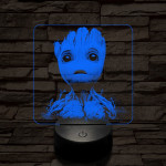 Groot csodálkozik 7 színű valósághű 3D led lámpa