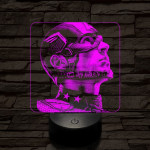 Nagy hős 7 színű valósághű 3D led lámpa