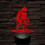 Leonárdó a tini ninja 7 színű valósághű 3D led lámpa