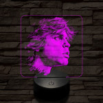 Luke Skywalker portré 7 színű valósághű 3D led lámpa