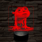 Szeszélyes szörny 7 színű valósághű 3D led lámpa