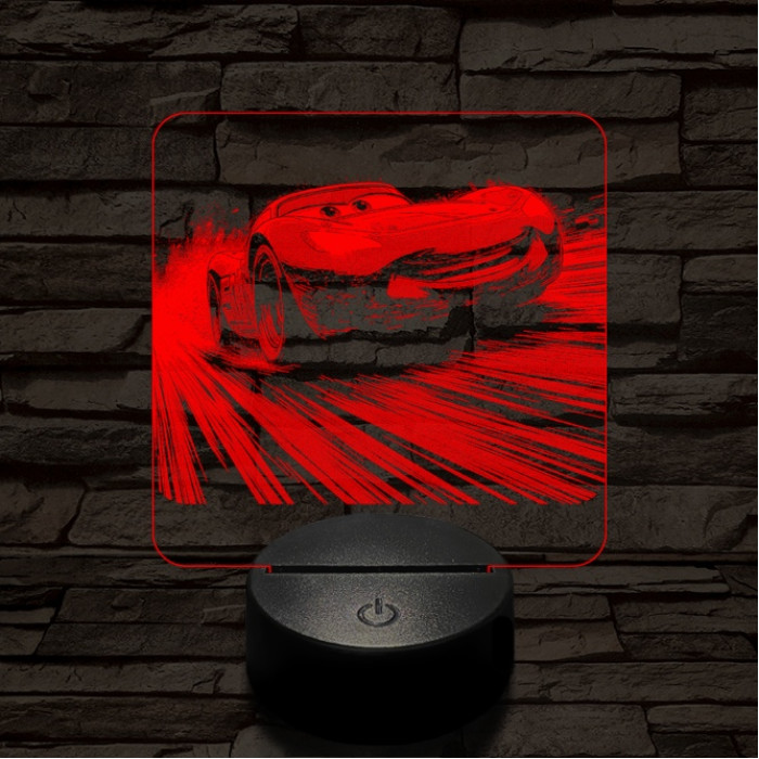 Verda az élen 7 színű valósághű 3D led lámpa