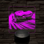 Verda az élen 7 színű valósághű 3D led lámpa