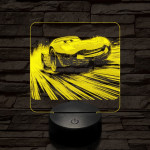 Verda az élen 7 színű valósághű 3D led lámpa