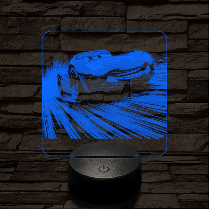 Verda az élen 7 színű valósághű 3D led lámpa