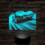 Verda az élen 7 színű valósághű 3D led lámpa