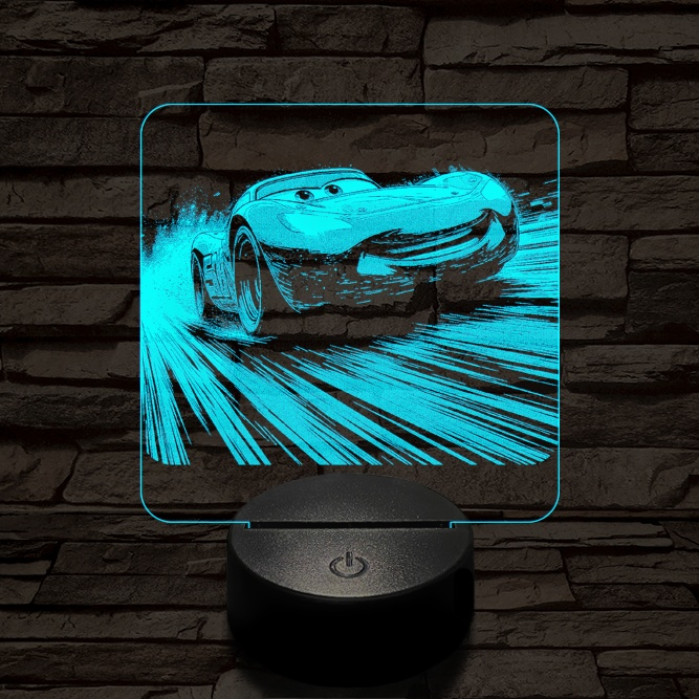 Verda az élen 7 színű valósághű 3D led lámpa