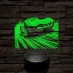Verda az élen 7 színű valósághű 3D led lámpa