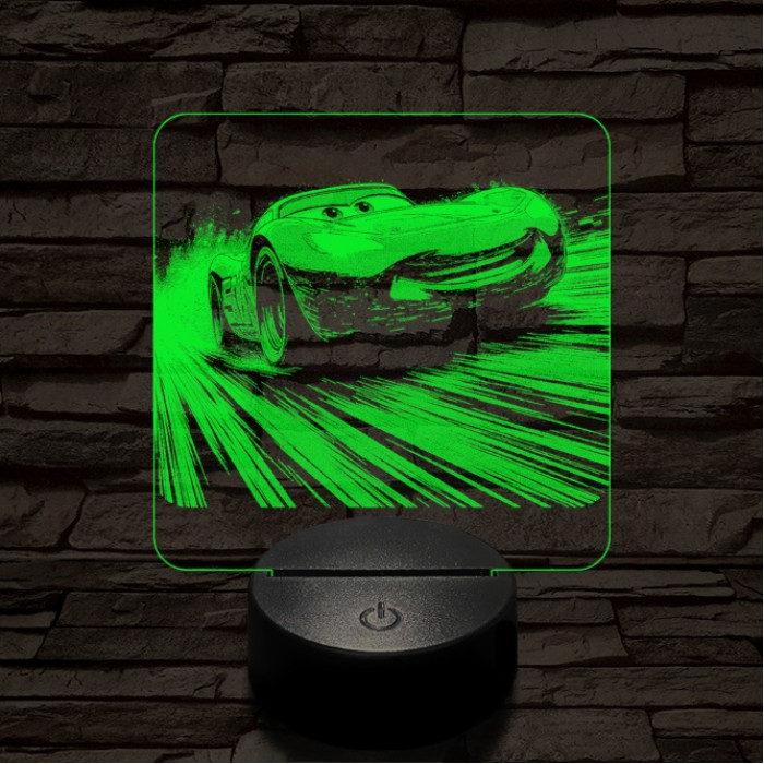 Verda az élen 7 színű valósághű 3D led lámpa