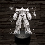 Optimus dicsősége 7 színű valósághű 3D led lámpa