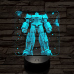 Optimus dicsősége 7 színű valósághű 3D led lámpa