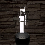 Darth Vader fénykardja fénykardja 7 színű 3D led lámpa