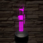 Darth Vader fénykardja fénykardja 7 színű 3D led lámpa