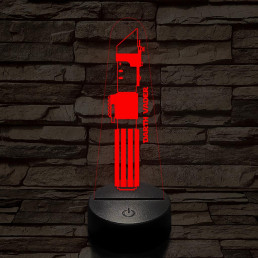 Darth Vader fénykardja fénykardja 7 színű 3D led lámpa