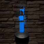 Darth Vader fénykardja fénykardja 7 színű 3D led lámpa
