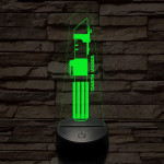 Darth Vader fénykardja fénykardja 7 színű 3D led lámpa