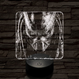 A predátor bosszúja 7 színű valósághű 3D led lámpa