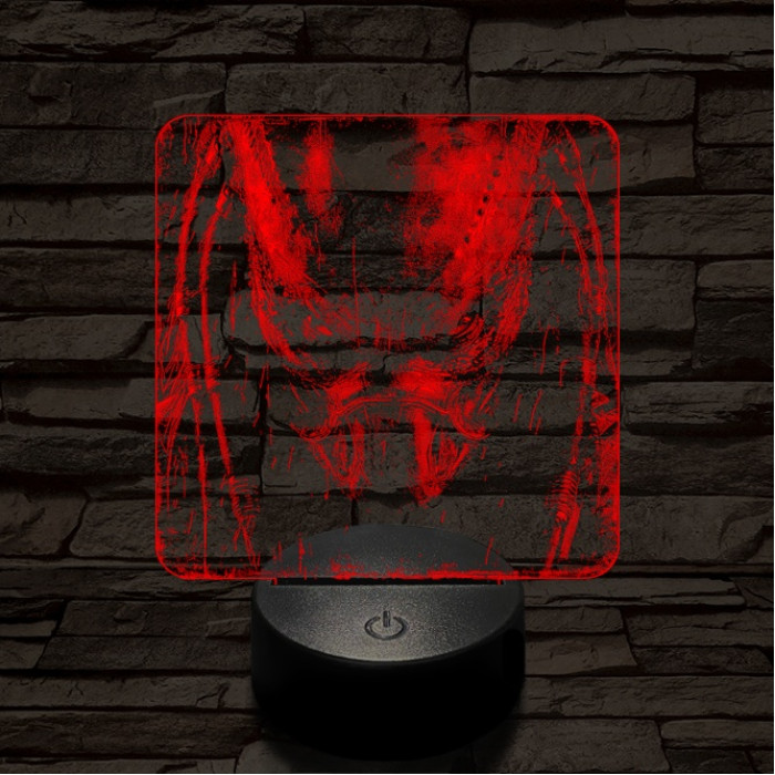 A predátor bosszúja 7 színű valósághű 3D led lámpa