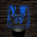 A predátor bosszúja 7 színű valósághű 3D led lámpa