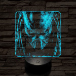 A predátor bosszúja 7 színű valósághű 3D led lámpa
