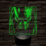 A predátor bosszúja 7 színű valósághű 3D led lámpa