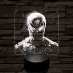 Pókember mereng 7 színű valósághű 3D led lámpa