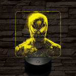 Pókember mereng 7 színű valósághű 3D led lámpa
