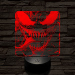 Venom éhes 7 színű valósághű 3D led lámpa