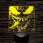 Venom éhes 7 színű valósághű 3D led lámpa