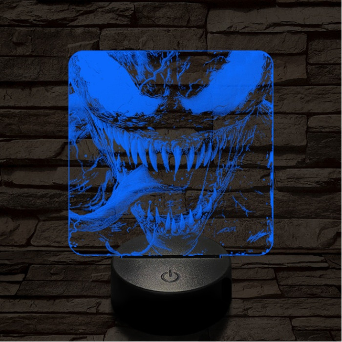 Venom éhes 7 színű valósághű 3D led lámpa