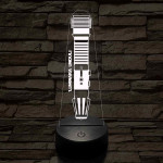 Luminara Unduli fénykardja 7 színű 3D led lámpa