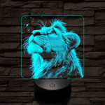 Szimba magányos 7 színű valósághű 3D led lámpa