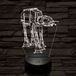 Birodalmi lépegető 7 színű  3D led lámpa