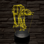 Birodalmi lépegető 7 színű  3D led lámpa