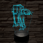Birodalmi lépegető 7 színű  3D led lámpa