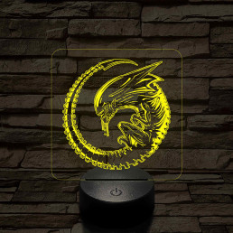 Alien Baby 7 színű 3D led lámpa