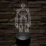 Vad Robot Rozzum 7134 „Roz” 7 színű  3D led lámpa