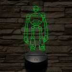Vad Robot Rozzum 7134 „Roz” 7 színű  3D led lámpa