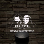 Bud Spencer & Terence Hill 7 színű  3D led lámpa