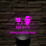 Bud Spencer & Terence Hill 7 színű  3D led lámpa