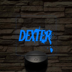 Dexter 3D 7 színű  3D led lámpa
