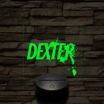 Dexter 3D 7 színű  3D led lámpa