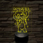 Holdfény – 7 színű, színváltós 3D LED lámpa