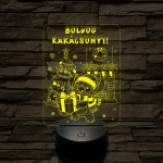 Űrkutya karácsonya – 7 színű, színváltós 3D LED lámpa