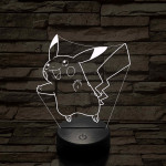 Villámcsapás – 7 színű, színváltós 3D LED lámpa