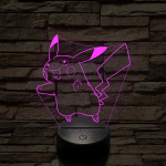 Villámcsapás – 7 színű, színváltós 3D LED lámpa