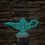 Csodalámpa 7 színű, színváltós  3D led lámpa