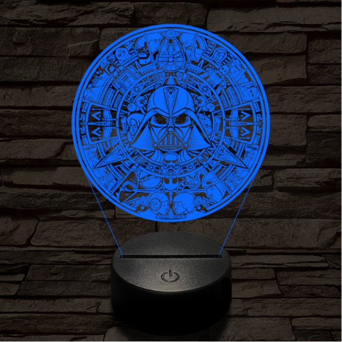 Csillagok Univerzuma 7 színű  3D led lámpa