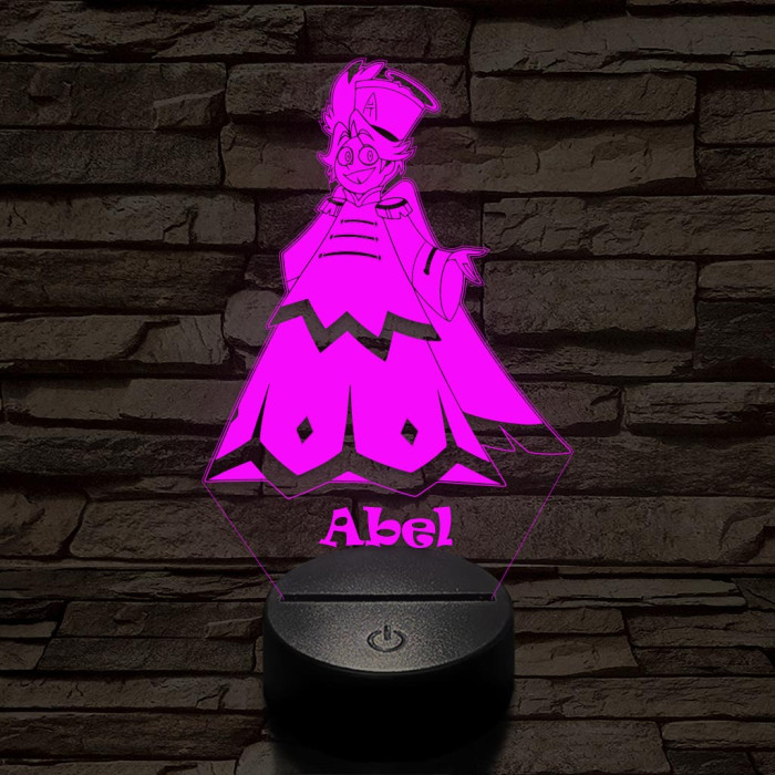 Hazbin Hotel Abel – 7 színű, színváltós 3D LED lámpa